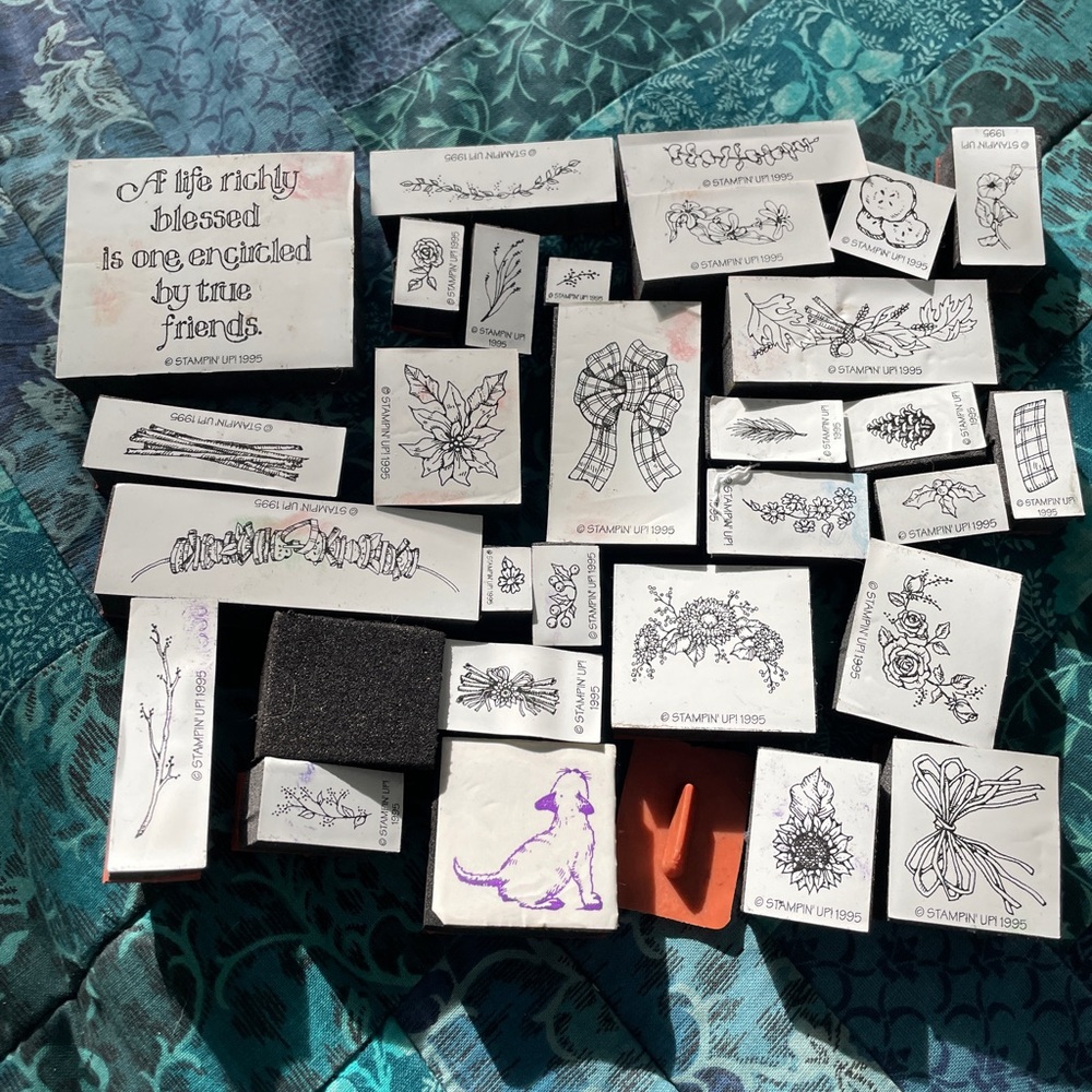Stampin' Up! Lot of 31 Nature Themed Rubber Stamps